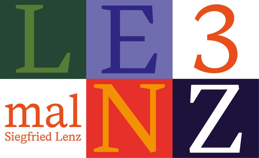 Illustration der Veranstaltungsreihe "3 mal Lenz" aus Einzelbuchstaben