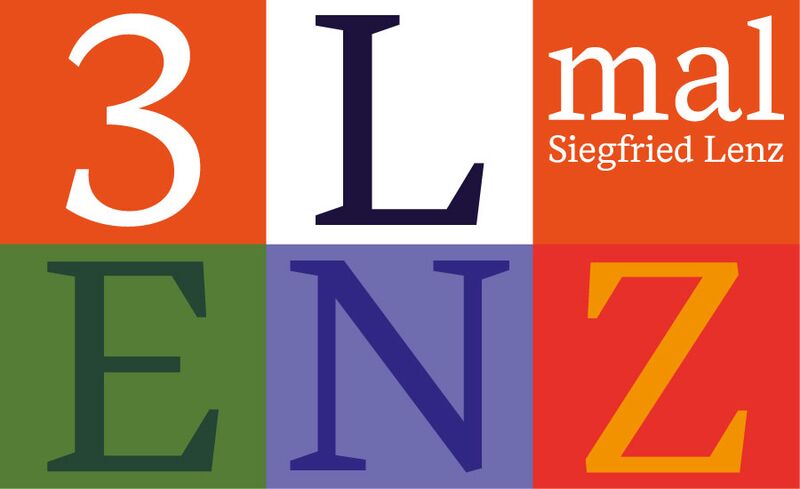 Illustration der Veranstaltungsreihe "3 mal Lenz" aus Einzelbuchstaben