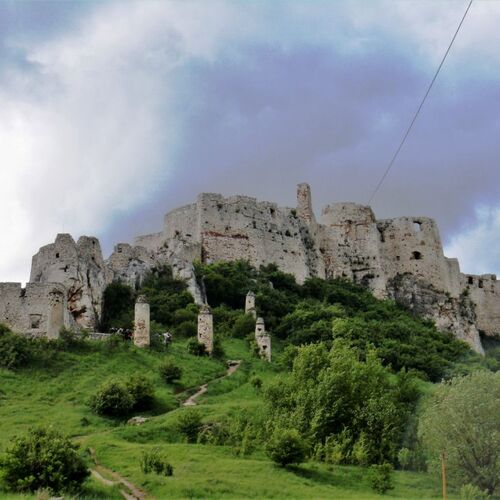 Foto einer Burgruine in die Slowakei