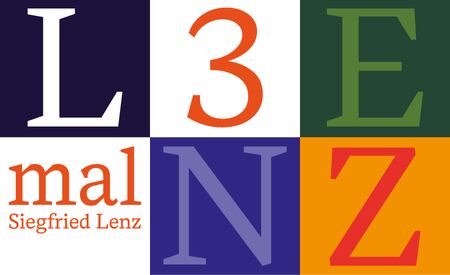 Illustration der Veranstaltungsreihe "3 mal Lenz" aus Einzelbuchstaben