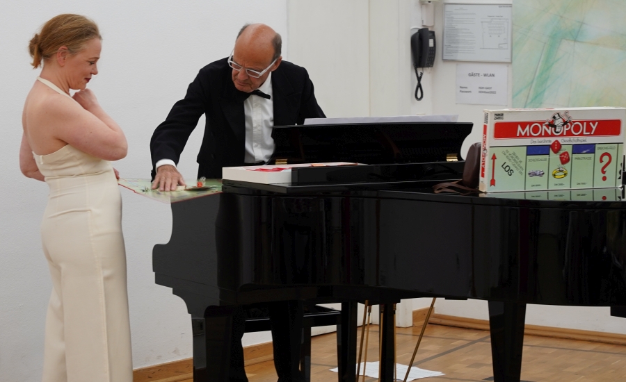 Die Sopranistin Iris Marie Kotzian und der Pianist Christoph Weber